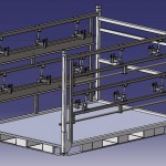 Réalisation 3D ordinateur conteneur