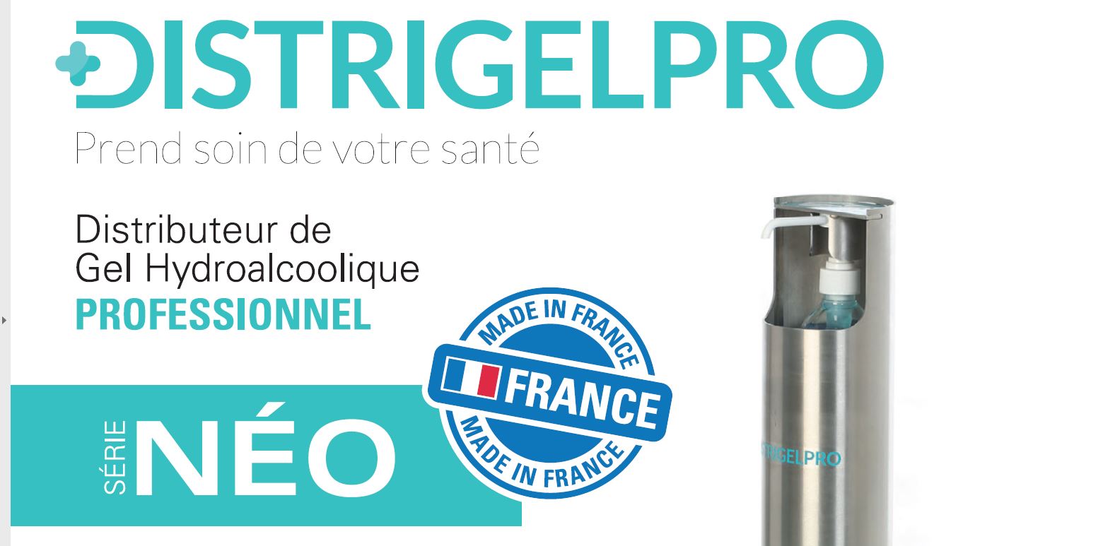 distributeur de gel hydroalcoolique professionnel